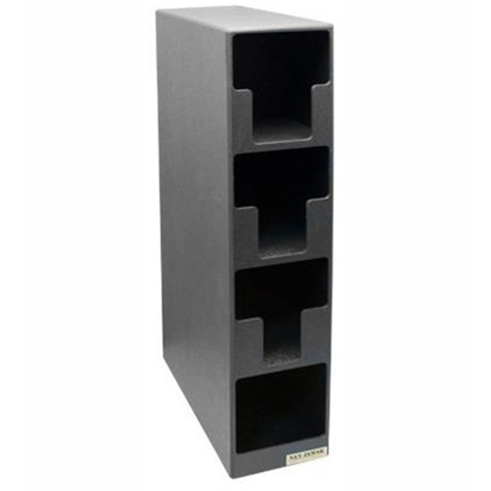 San Jamar 4-Section EZ-Fit Lid/Straw Holder, Black MPN:L2203