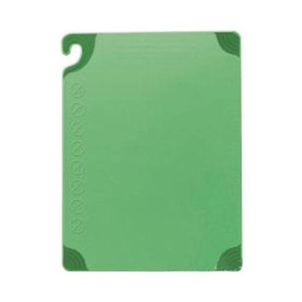 San Jamar Saf-T-Grip Cutting Board, 1/2inH x 18inW x 24inD, Green MPN:CBG182412GN