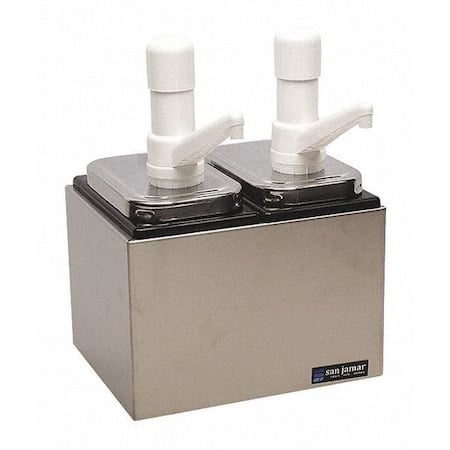 Condiment Pump Center, 12 1/2 in H, SS MPN:P9712