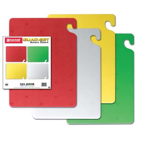 Cutting Board Set, 15x20 in, Assorted, PK4 MPN:CB1520QSGR