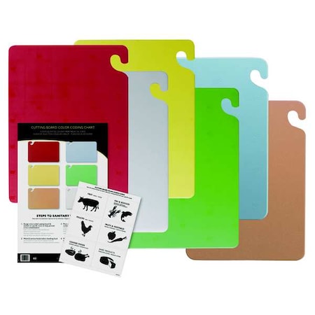 Cutting Board Set, 18x24 in, Assorted MPN:CB1824KCGR