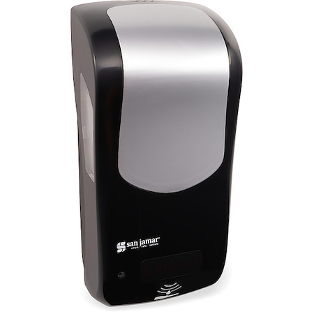 Soap/San/Lotion Disp, BLK/SLVR, 900mL, 4inD MPN:SH970BKSSGR