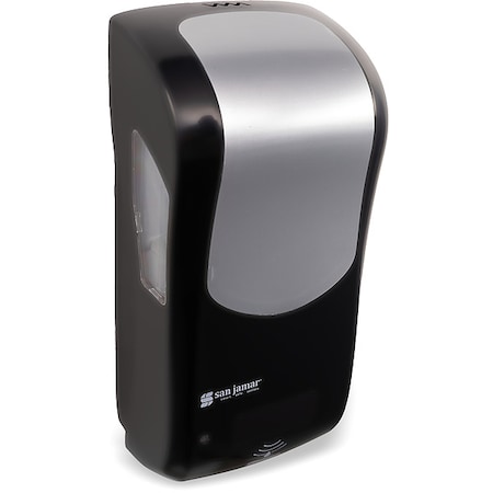 Soap/San/Lotion Disp, BLK/SLVR, 900mL, 4inD MPN:SHF970BKSS