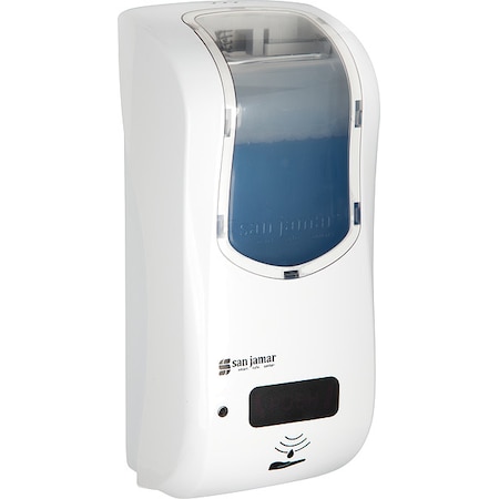 Soap/Sanitizer Disp, CLR/WH, 900 mL, 4 inD MPN:SHF970WHCL