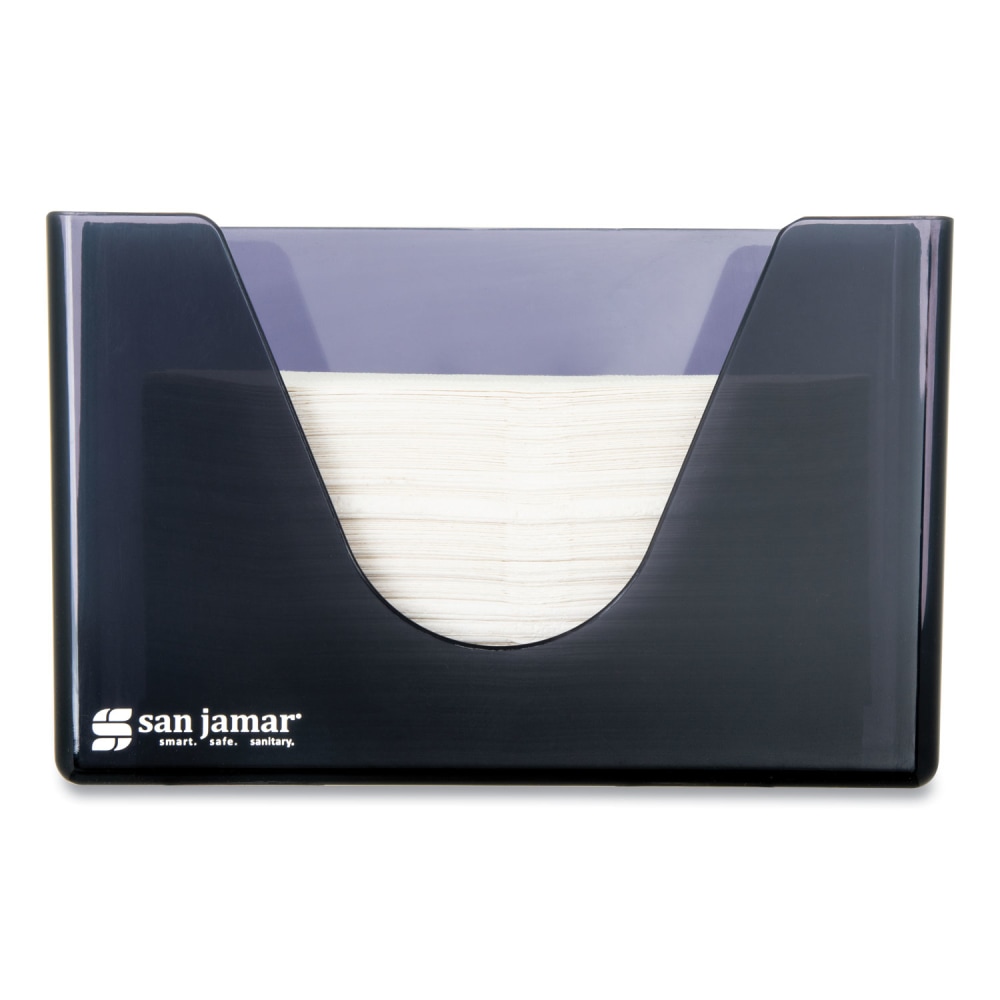 San Jamar Countertop Folded Towel Dispenser, 11 x 4.38 x 7, Black Pearl MPN:T1720TBK