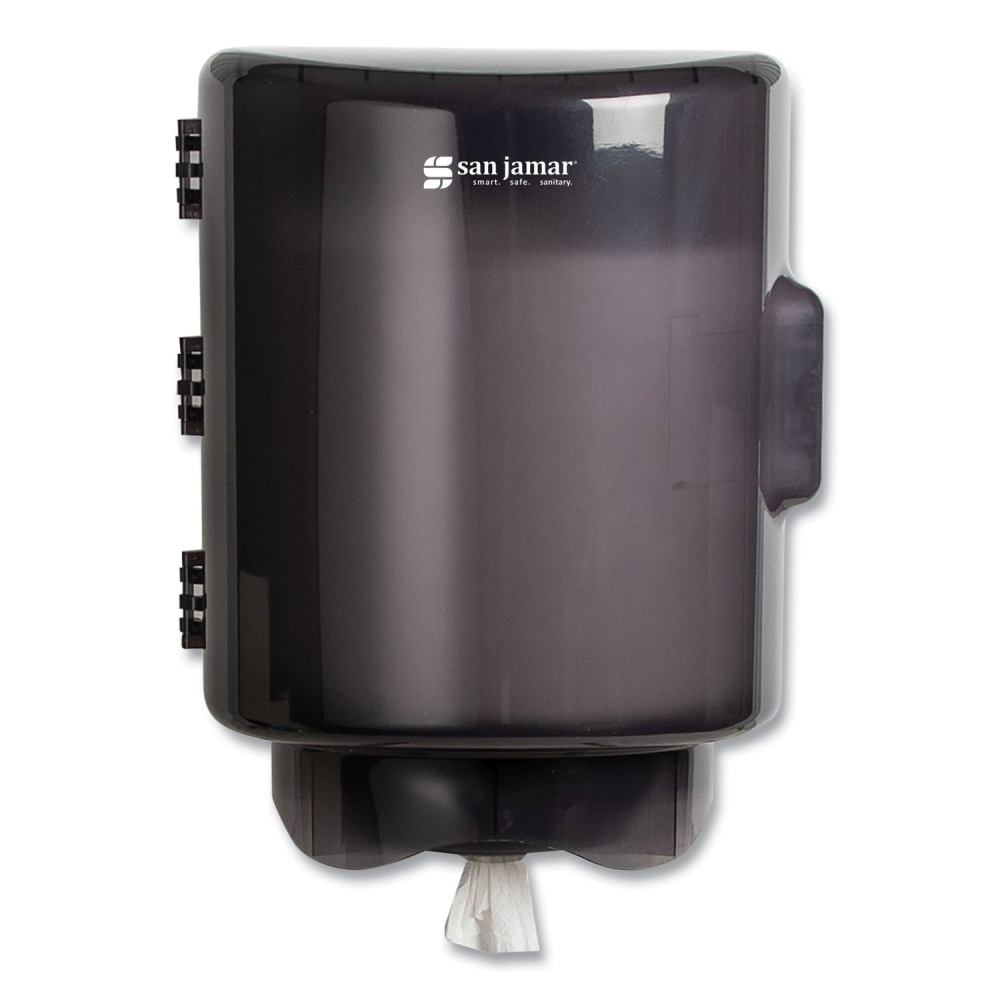 San Jamar Adjustable Center Pull Towel Dispenser, 10.75 x 10.25 x 13.25, Black Pearl MPN:T420TBK