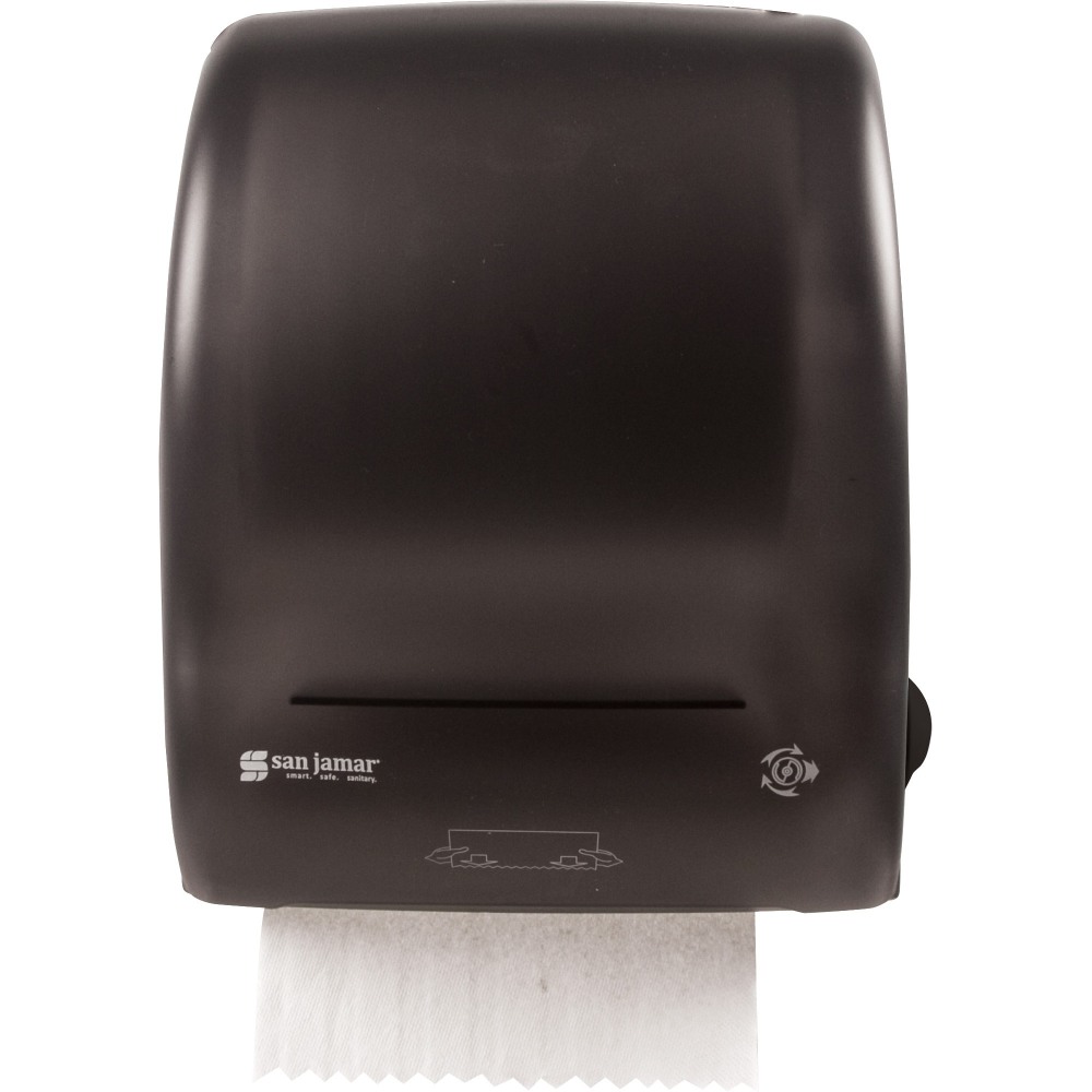 San Jamar Simplicity Essence Roll Towel Dispenser - Touchless Dispenser - 1 x Roll - 15.1in Height x 12.4in Width x 9.3in Depth - Black Pearl - Easy-to-load - 1 Each MPN:T7400TBK