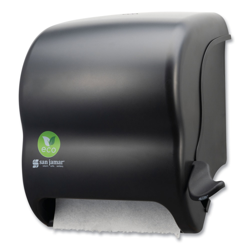 San Jamar Ecological Green Towel Dispenser Ecological Green Towel Dispenser, 12.49in x 8.6in x 12.82in, Black MPN:T950REBK