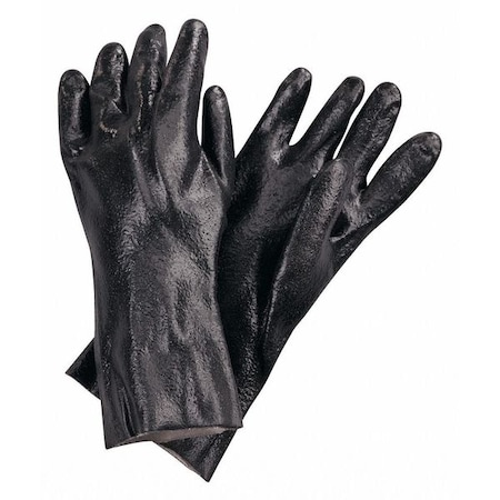 Chemical Resistant Gloves, PVC, 12 PK, Black MPN:884