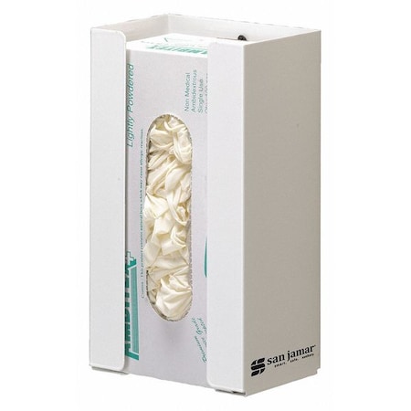 Disposable Glove Dispenser, 1 Box Cap, Wht MPN:G0802