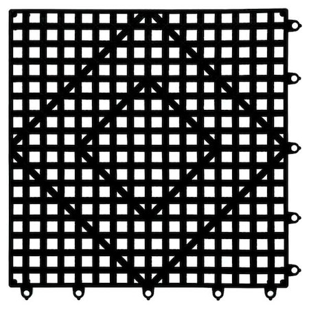 Bar Mat 12x12, Plastic, Black MPN:VM5280BKGR