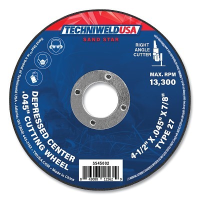 4-1/2 X .045 X 7/8 TYPE27 Center Cut Off Whl MPN:SS45002
