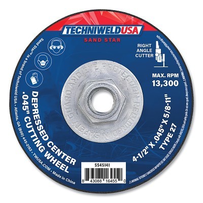 4-1/2 X .045 X 5/8-11 Depresse Cut Off Whl MPN:SS45141