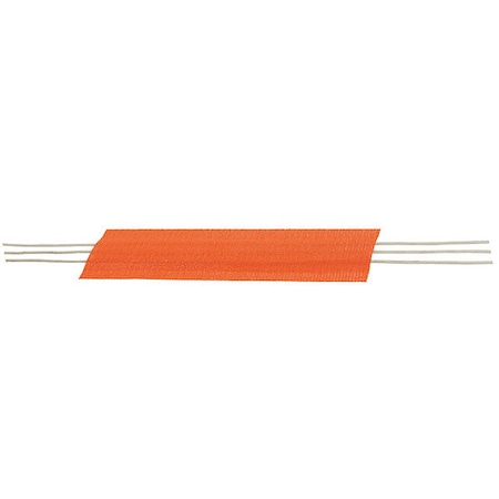 Cable Protector, 1-1/2 in H, 2 ft L, 10 in W, 1 Channel, PVC, Bright Orange, 75 PK MPN:2350
