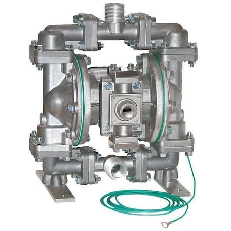 Double Diaphragm Pump, Stainless steel, Natural Gas Operated, 15 GPM MPN:G05B1STTXNSX00.