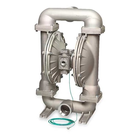 Double Diaphragm Pump, Aluminum, Natural Gas Operated, Buna-N, 235 gpm GPM 190 Degrees F MPN:G30B1ABTXNSX00.
