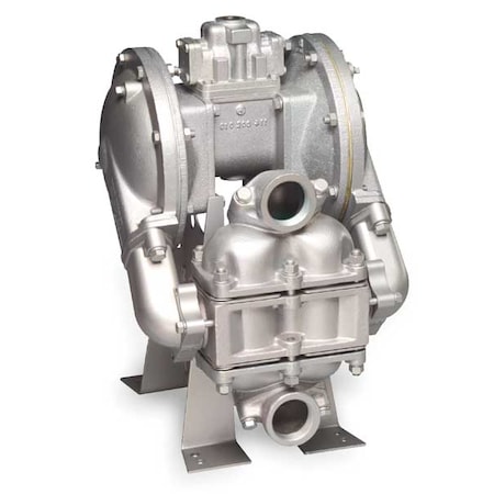 Double Diaphragm Pump, Cast iron, Air Operated, 135 GPM 220 Degrees F MPN:HDB2, DGN4CI.