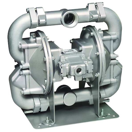Double Diaphragm Pump, Cast iron, Air Operated, Buna N, 140 GPM MPN:HDF2, DB6I.
