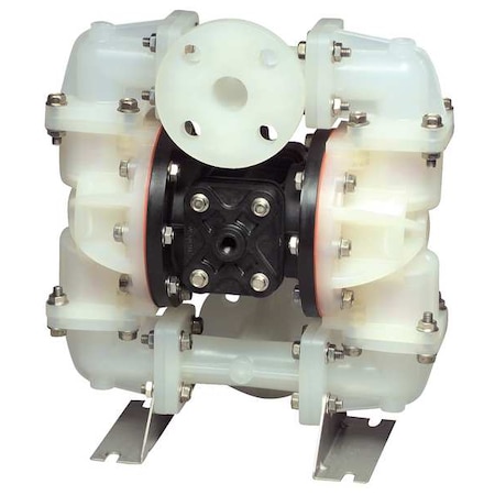 Double Diaphragm Pump, PVDF, Air Operated, PTFE, 23 gpm GPM 220 Degrees F MPN:S10B1K2KPAS000.
