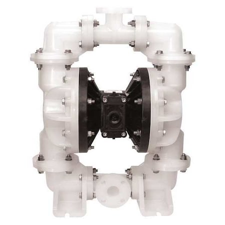 Double Diaphragm Pump, Polypropylene, Air Operated, Santoprene MPN:S20B3P1PPUS000.