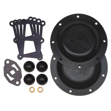 Repair Kit, Buna, Fluid, 2 In Metallic Pump MPN:476.042.360