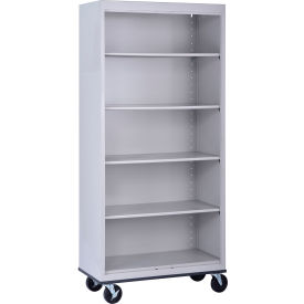 Sandusky® Elite Mobile Bookcase Assembled 36