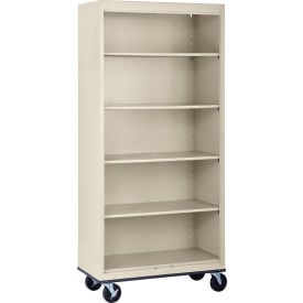 Sandusky® Elite Mobile Bookcase Assembled 36