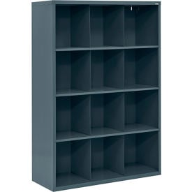 Sandusky Cubbie Storage Organizer - 12 Sections - Charcoal IC00461866-02