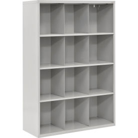 Sandusky® Cubbie Storage Cabinet 12 Openings Open Front Steel 46
