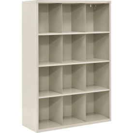 Sandusky® Cubbie Storage Cabinet 12 Openings Open Front Steel 46