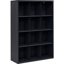 Sandusky Cubbie Storage Organizer - 12 Sections - Black IC00461866-09