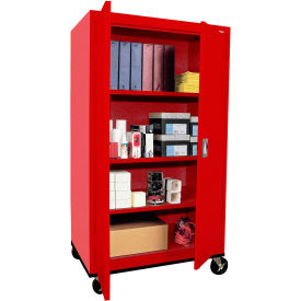 Sandusky® Transport Heavy Duty Mobile Storage Cabinet 22 Gauge 36