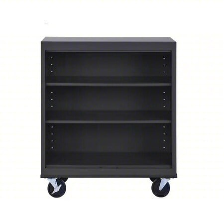 Mobile Bookcase, 42 in H, Black MPN:BM20361836-09