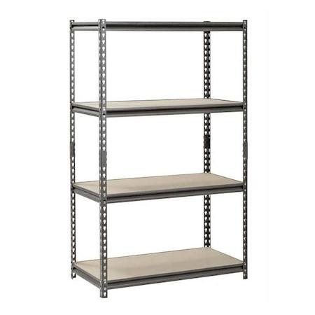 Freestanding Bulk Storage Rack, 18 in D, 36 in W, 4 Shelves, Silver Vein MPN:UR361860PB4P-SV