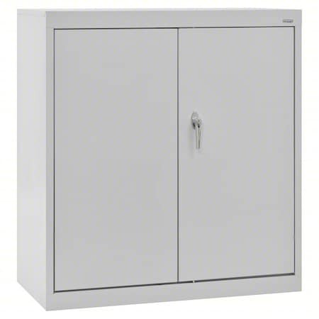 Shelving Storage Cabinet, 36 in H, 36 in W, 24 in D, Swing, Keyed, Gray, 3 Shelves MPN:CA21362436-05