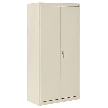 Shelving Storage Cabinet, 72 in H, 36 in W, 18 in D, Swing, Keyed, Putty, 4 Shelves, 0 Drawers MPN:CA41361872-07