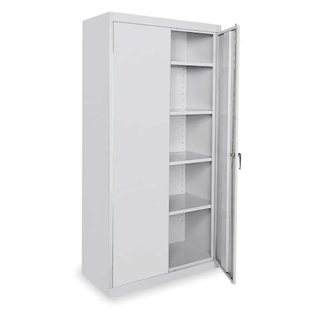 Shelving Storage Cabinet, 72 in H, 36 in W, 24 in D, Swing, Keyed, Gray, 4 Shelves, 0 Drawers MPN:CA41362472-05