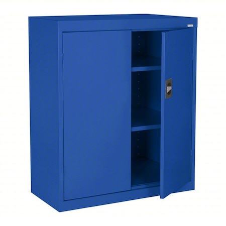Heavy Duty Welded Steel Counter-Height Storage Cabinet, 36x18x36, Blue MPN:EA2R361836-06