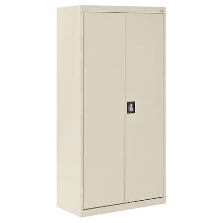 Shelving Storage Cabinet, 72 in H, 36 in W, 18 in D, Swing, Keyed, Putty, 4 Shelves, 0 Drawers MPN:EA4R361872-07