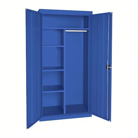 Shelf Cabinet, 72 in H, 36 in W, 24 in D, Recessed, Three-Point Locking, 4 Shelves MPN:EACR362472-06