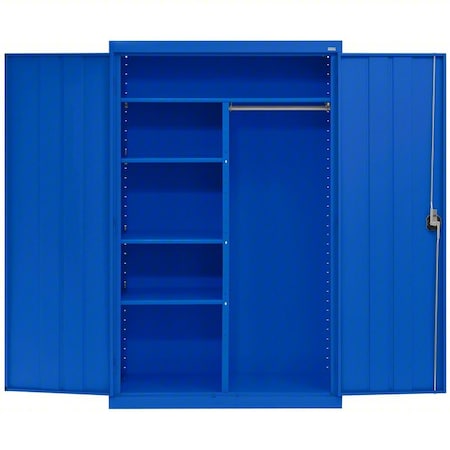 Shelf Cabinet, 72 in H, 46 in W, 24 in D, Recessed, Three-Point Locking, 4 Shelves MPN:EACR462472-06