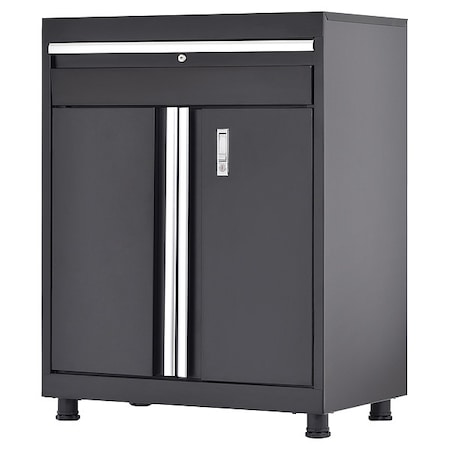 Counter Height Base Storage Cabinet, 39-1/2 in H, 30 in W, 18 in D, Black, 1 Shelves MPN:MADF301836-9M