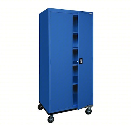 Shelf Cabinet, 78 in H, 36 in W, 24 in D, Recessed, Three-Point Locking, 4 Shelves MPN:TA4R362472-06