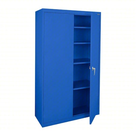 Light Duty Welded Steel Storage Cabinet, 36x18x72, Blue MPN:VF41361872-06