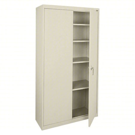 Storage Cabinet, 72 in H, 36 in W, 18 in D, Swing, Keyed, Putty, 4 Shelves MPN:VF41361872-07