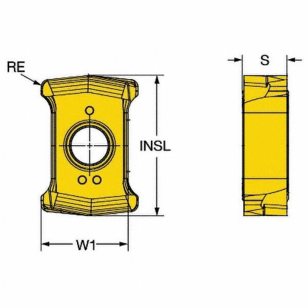 Indexable Drill Insert: DS20H5W 2044, Solid Carbide MPN:7549946