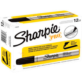 Sharpie® Pro Permanent Marker Chisel Tip Industrial Strength Black 1794224 - Pkg Qty 12