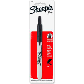 Sharpie® Retractable Fine Point Permanent Marker Black Dozen 32721PP