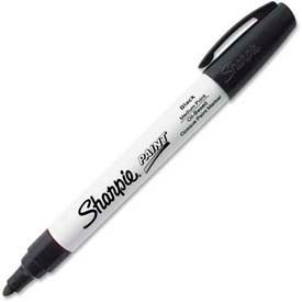 Sharpie® Paint Marker Oil-Based Medium Black Ink 35549 - Pkg Qty 12