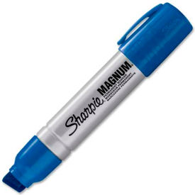 Sharpie® Magnum Permanent Marker Extra Large Chisel Blue Ink 44003 - Pkg Qty 12